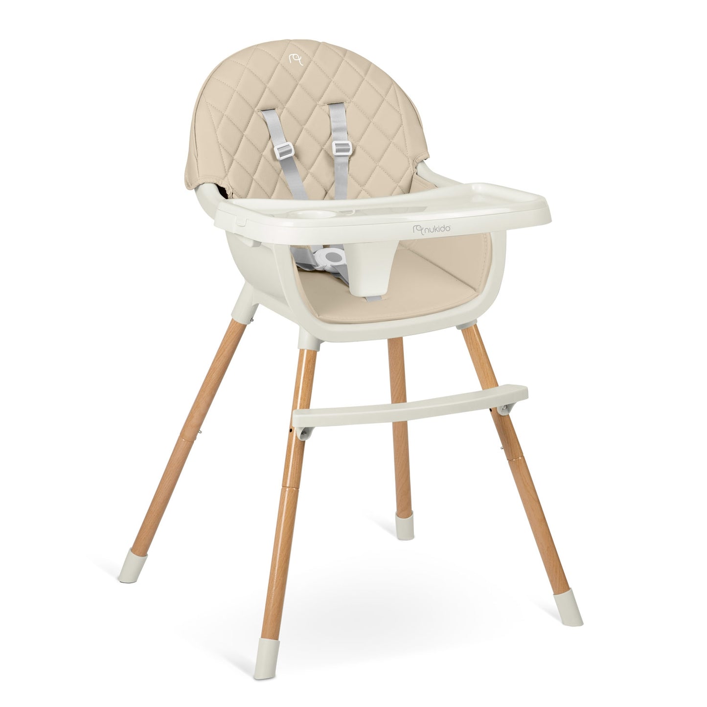 Beige Dining Chair for Children Nukido Lilo