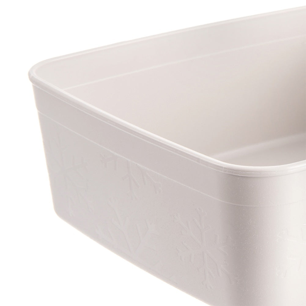 Beige Food Container with Lid, 2L Capacity