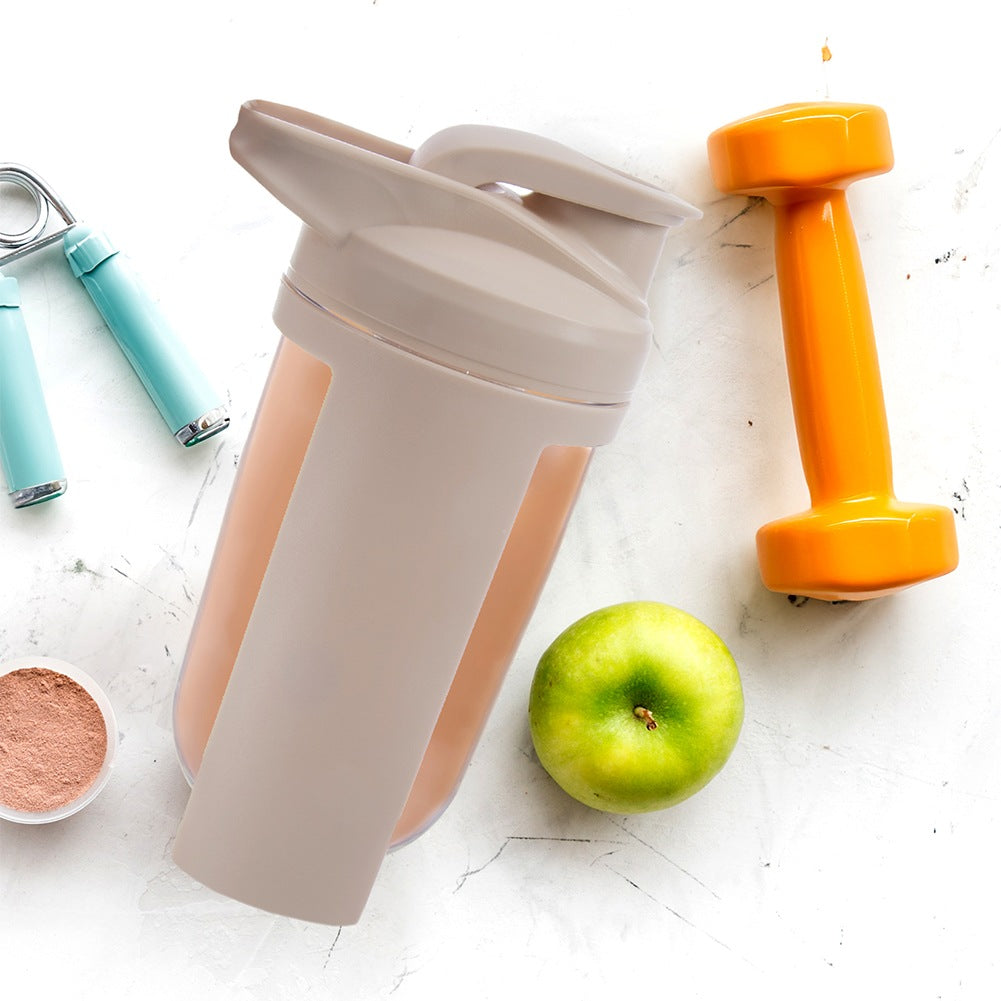 Beige Tritan Shaker Bottle, Leakproof, 700ml
