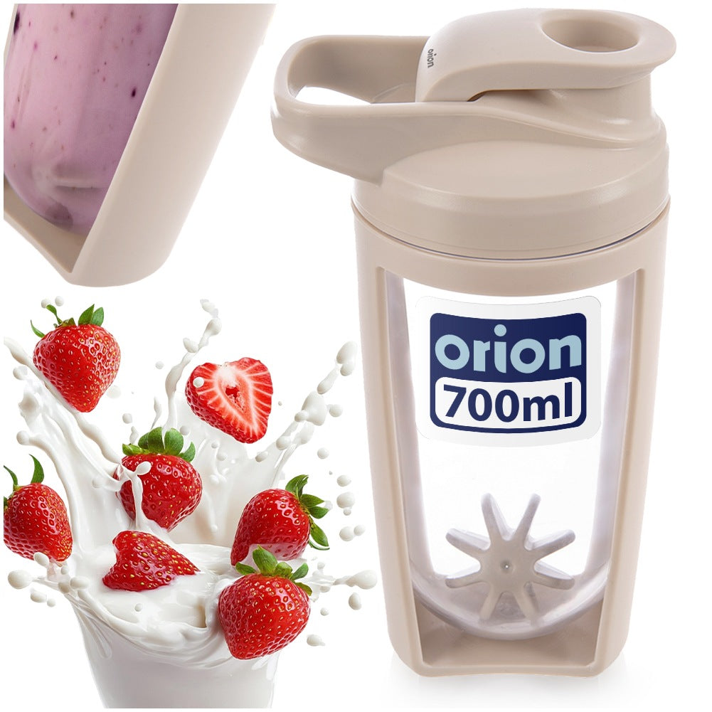 Beige Tritan Shaker Bottle, Leakproof, 700ml