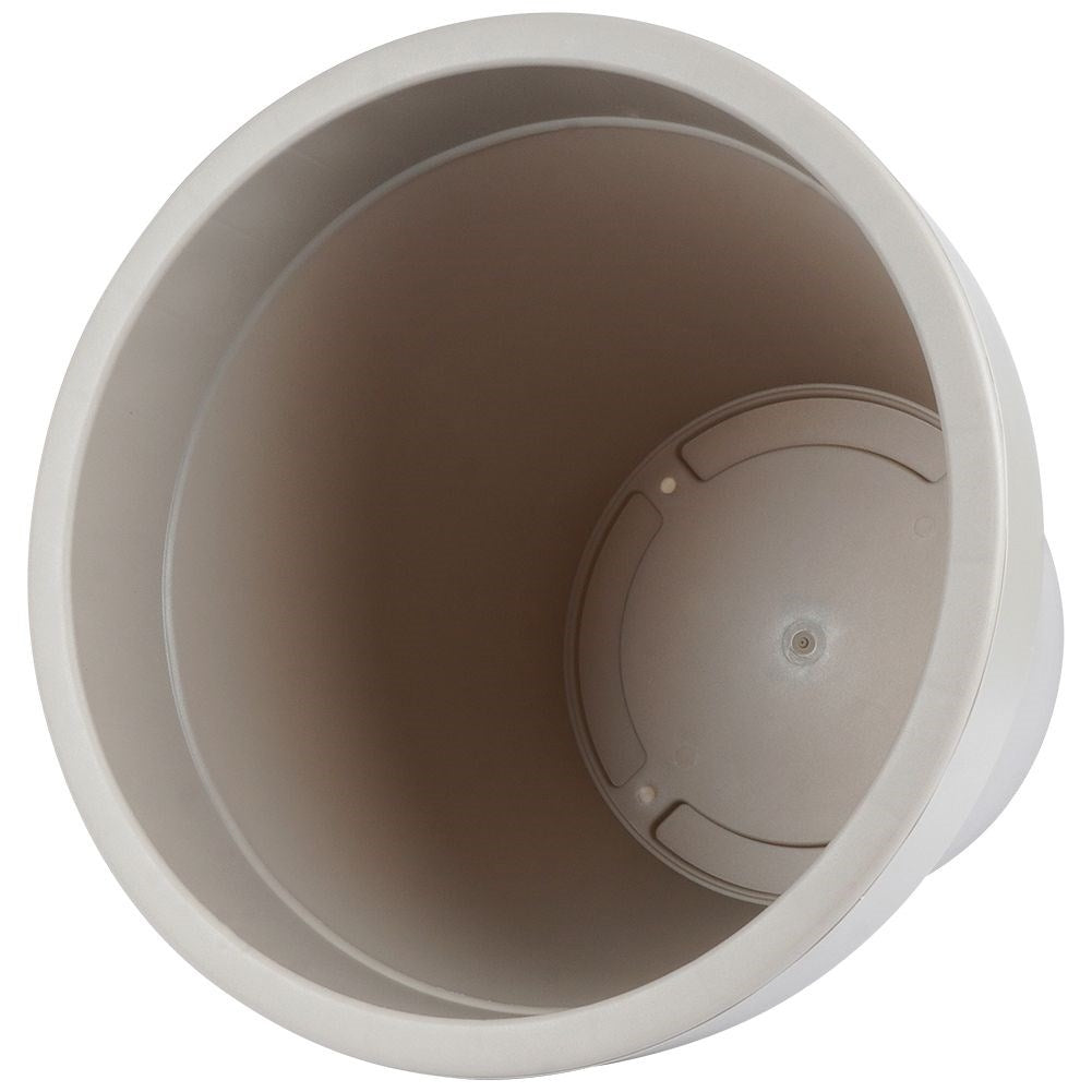 Beige Weatherproof Flower Pot in High Quality Plastic