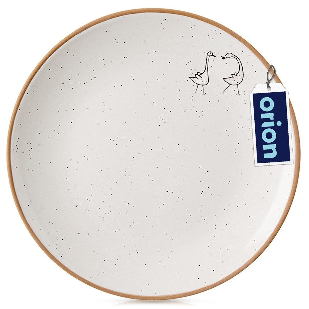 Beige ceramic dessert plate 20 cm