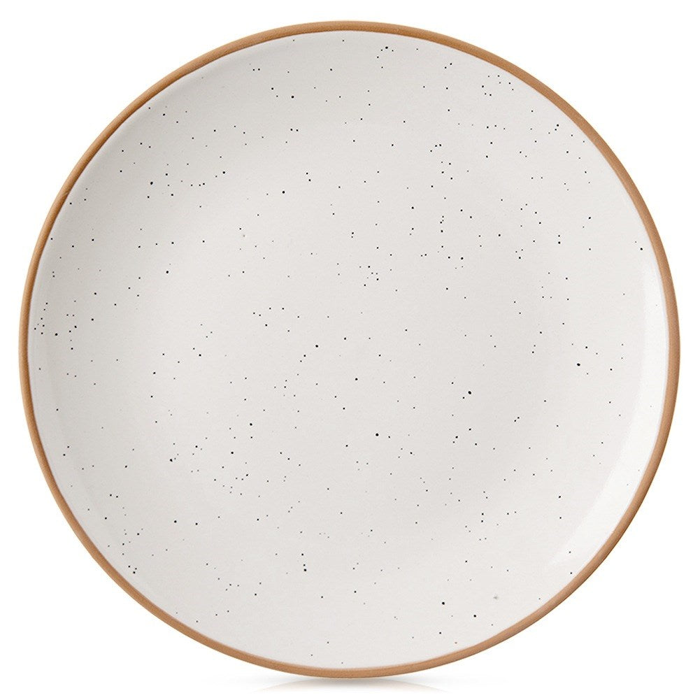 Beige ceramic dessert plate 20 cm