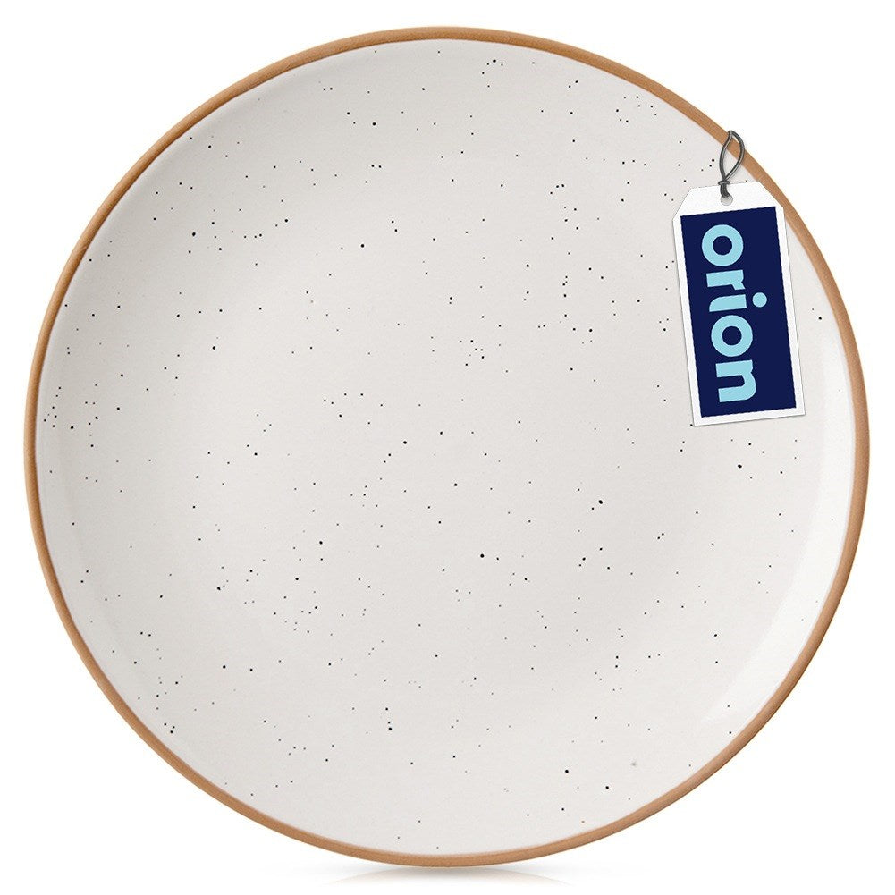 Beige ceramic dessert plate 20 cm