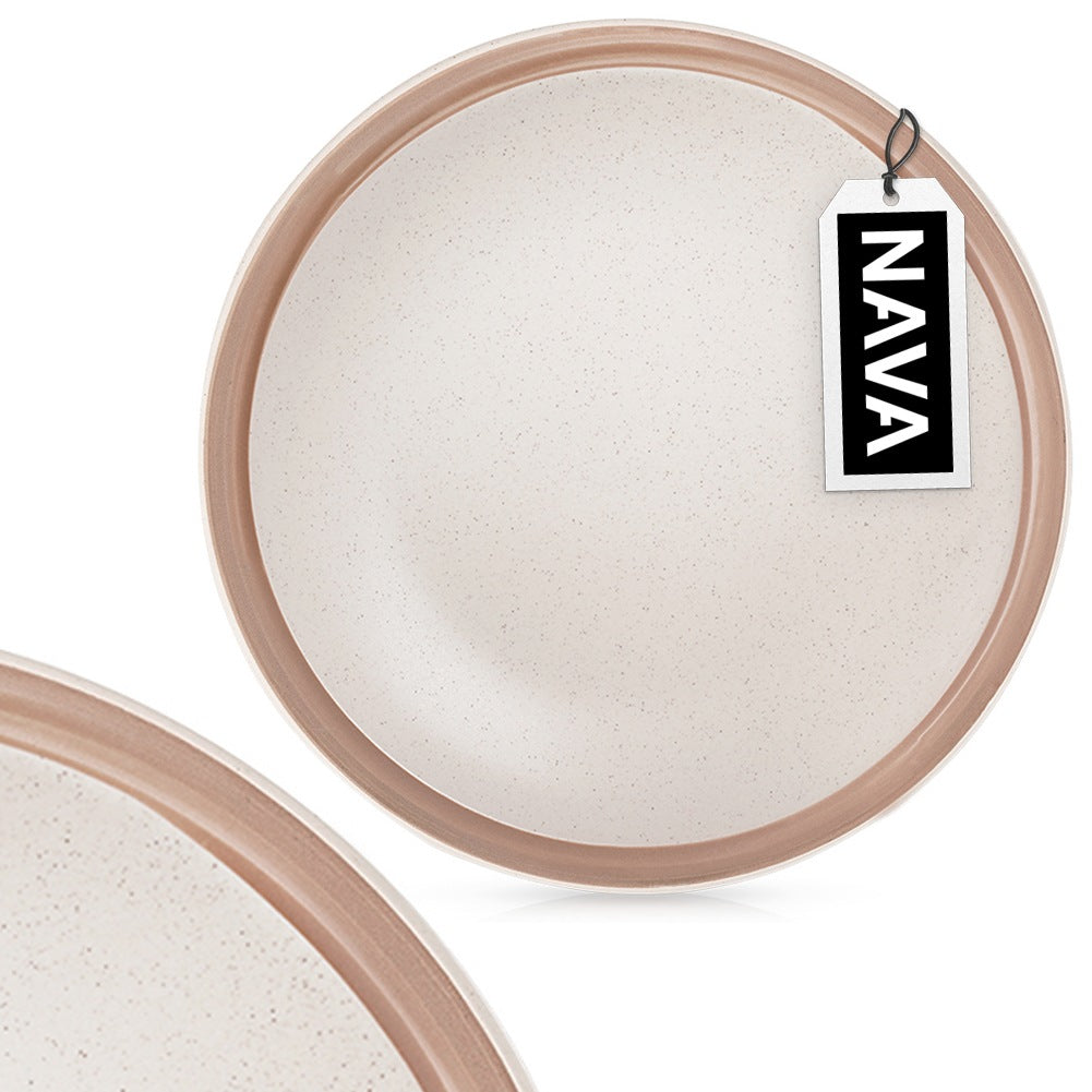 Beige ceramic dessert plate ARTHENA BEIGE 20.5 cm