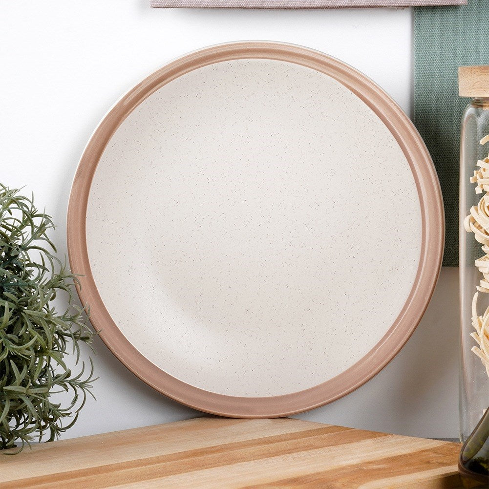 Beige ceramic dessert plate ARTHENA BEIGE 20.5 cm
