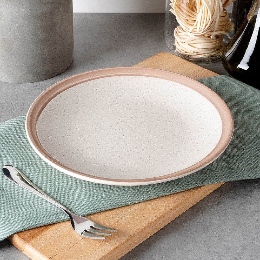 Beige ceramic dessert plate ARTHENA BEIGE 20.5 cm