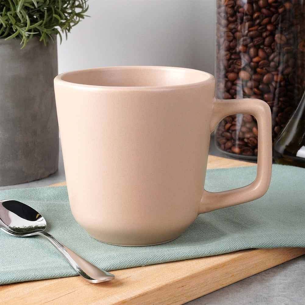 Beige ceramic mug SOHO 400 ml