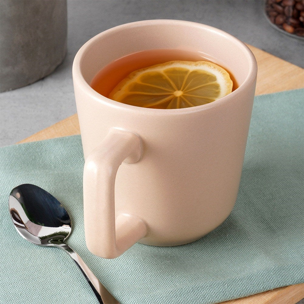 Beige ceramic mug SOHO 400 ml