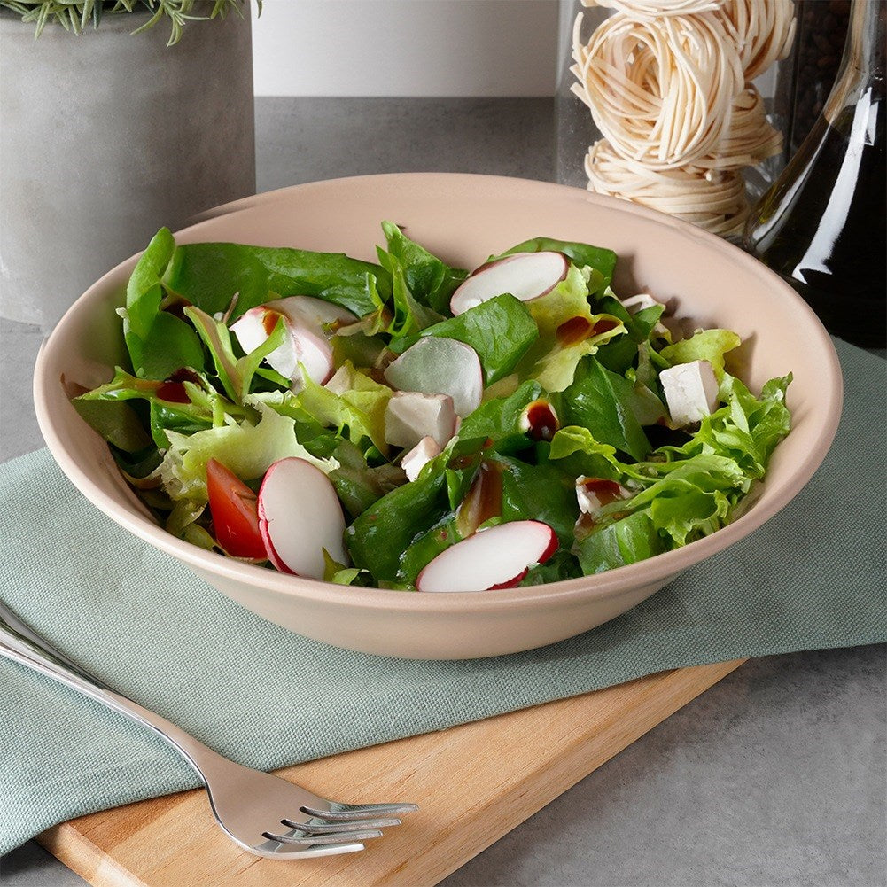 Beige ceramic salad bowl SOHO 23.5 cm, 1.1 l