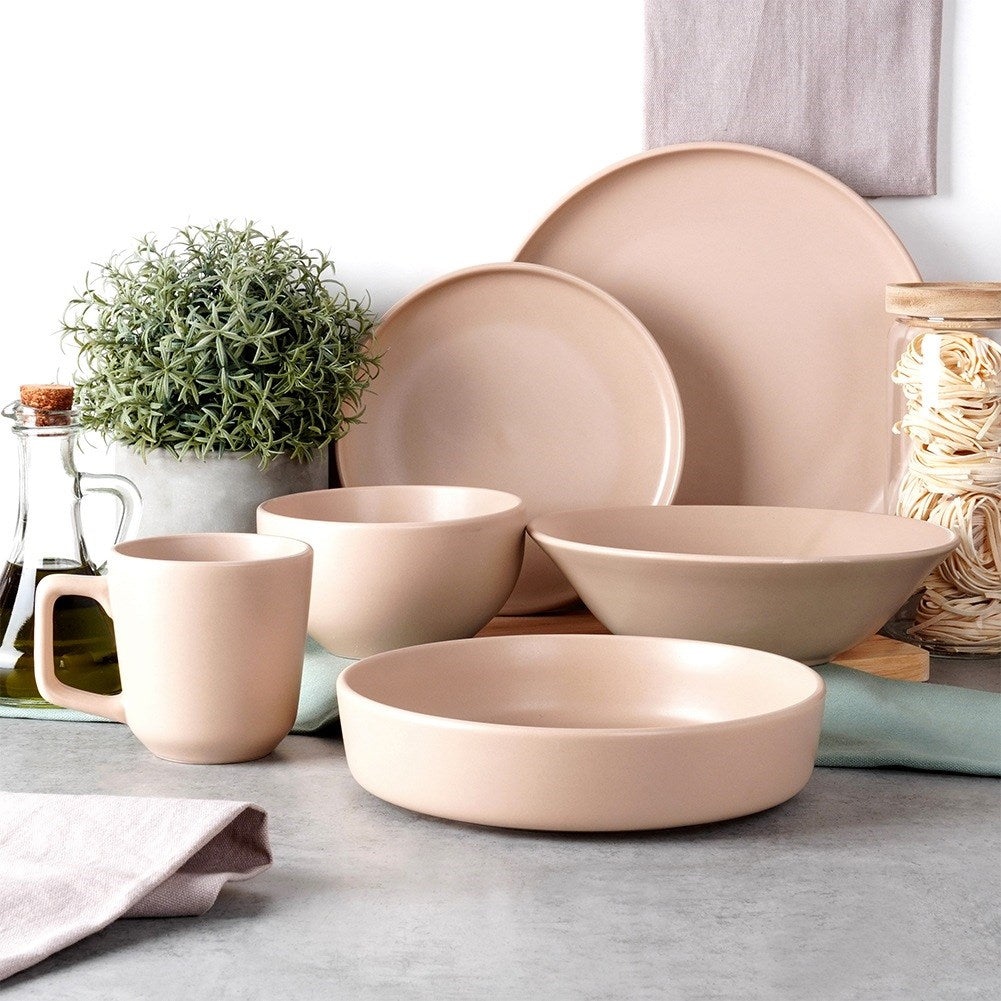 Beige ceramic salad bowl SOHO 23.5 cm, 1.1 l