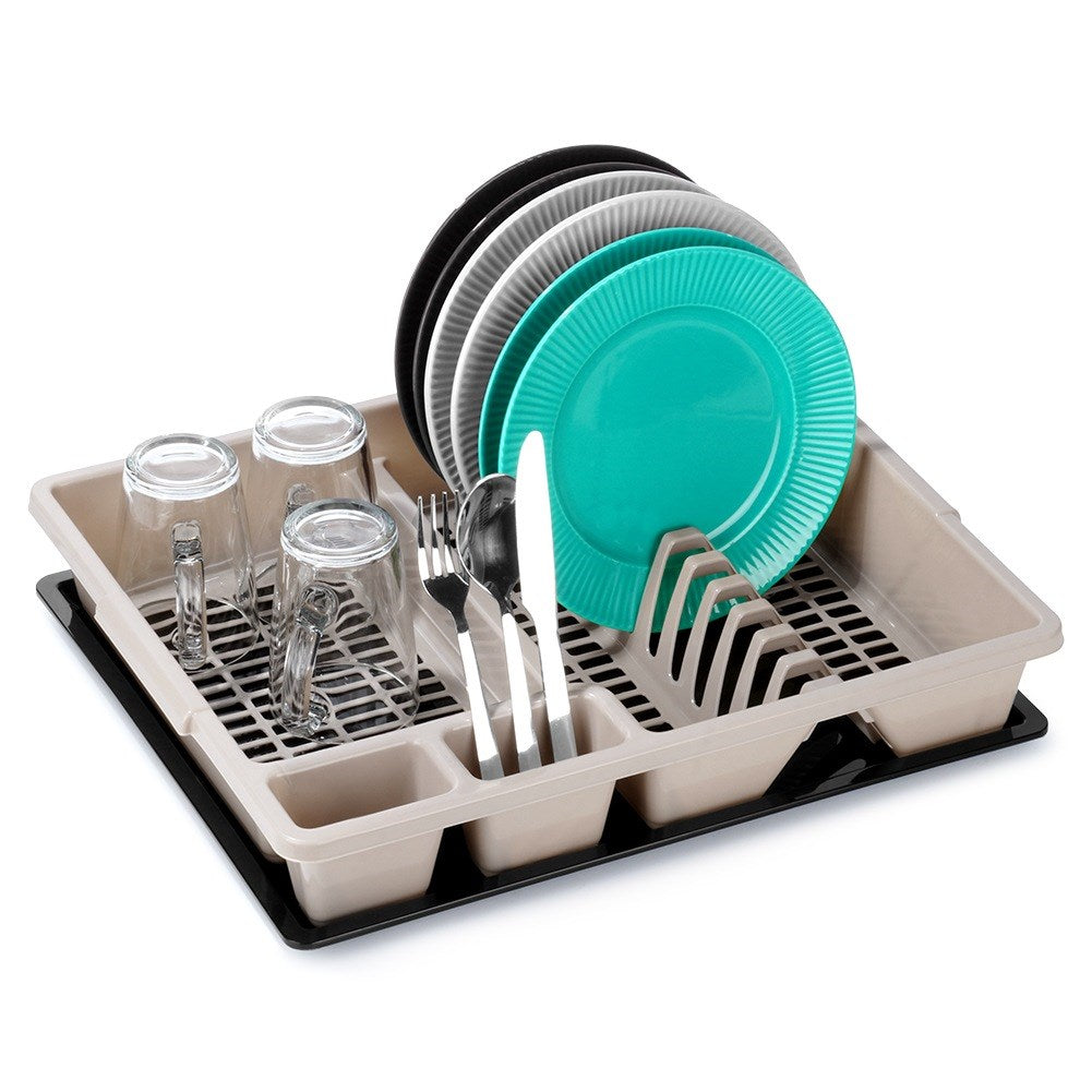 Beige dish rack MISTY 45x37x8 cm