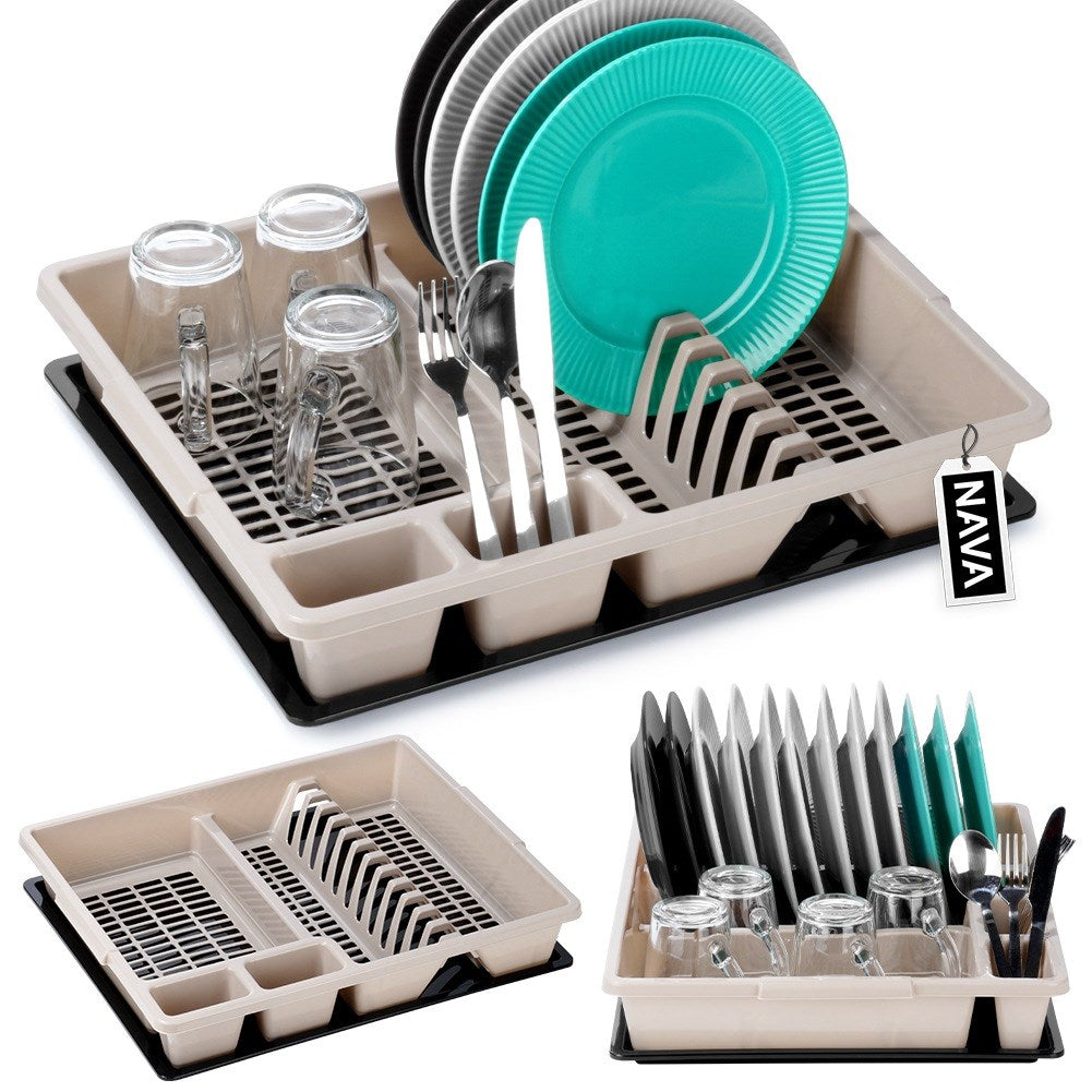 Beige dish rack MISTY 45x37x8 cm