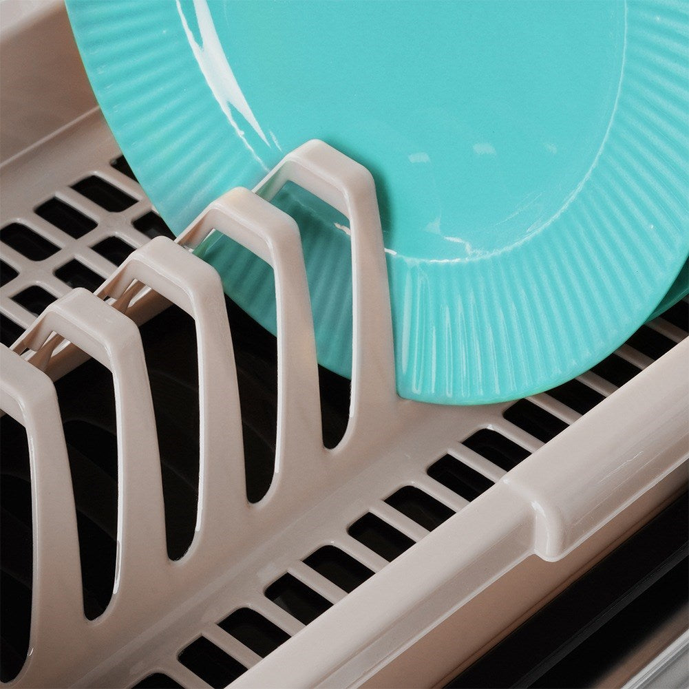 Beige dish rack MISTY 45x37x8 cm