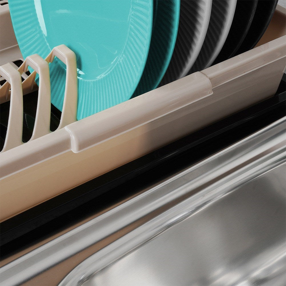Beige dish rack MISTY 45x37x8 cm