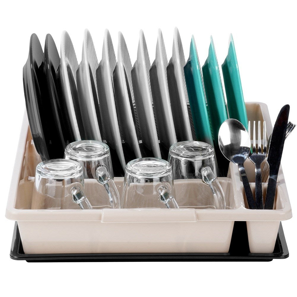 Beige dish rack MISTY 45x37x8 cm