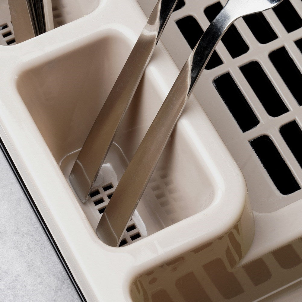 Beige dish rack MISTY 45x37x8 cm