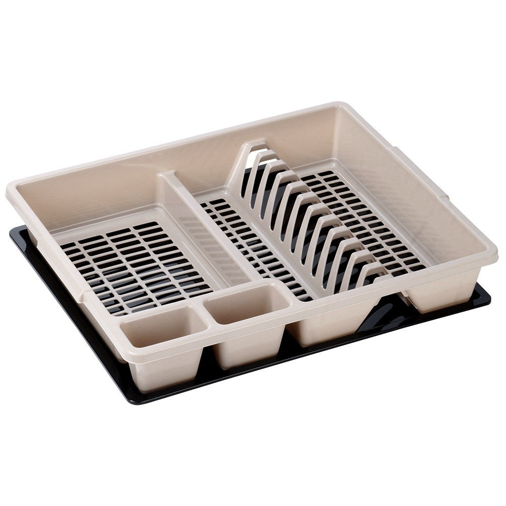 Beige dish rack MISTY 45x37x8 cm