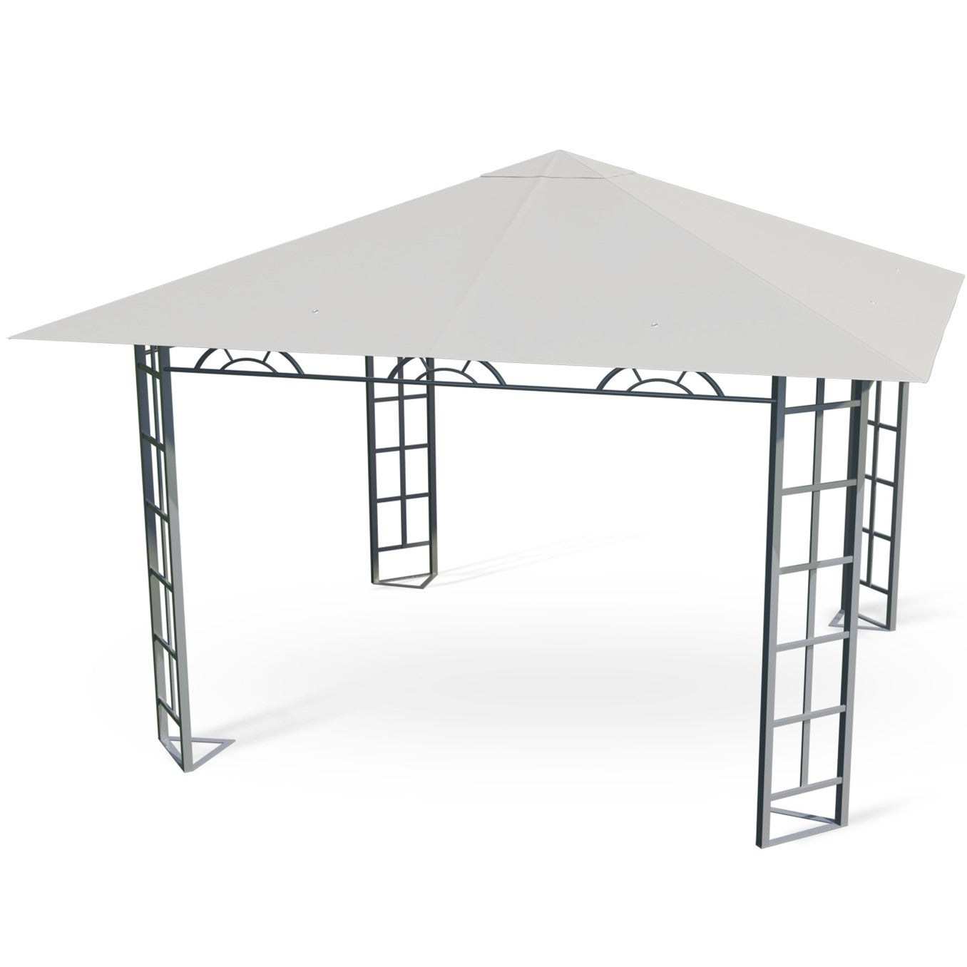 Beige garden pavilion, tent 3x3m Plonos 4932