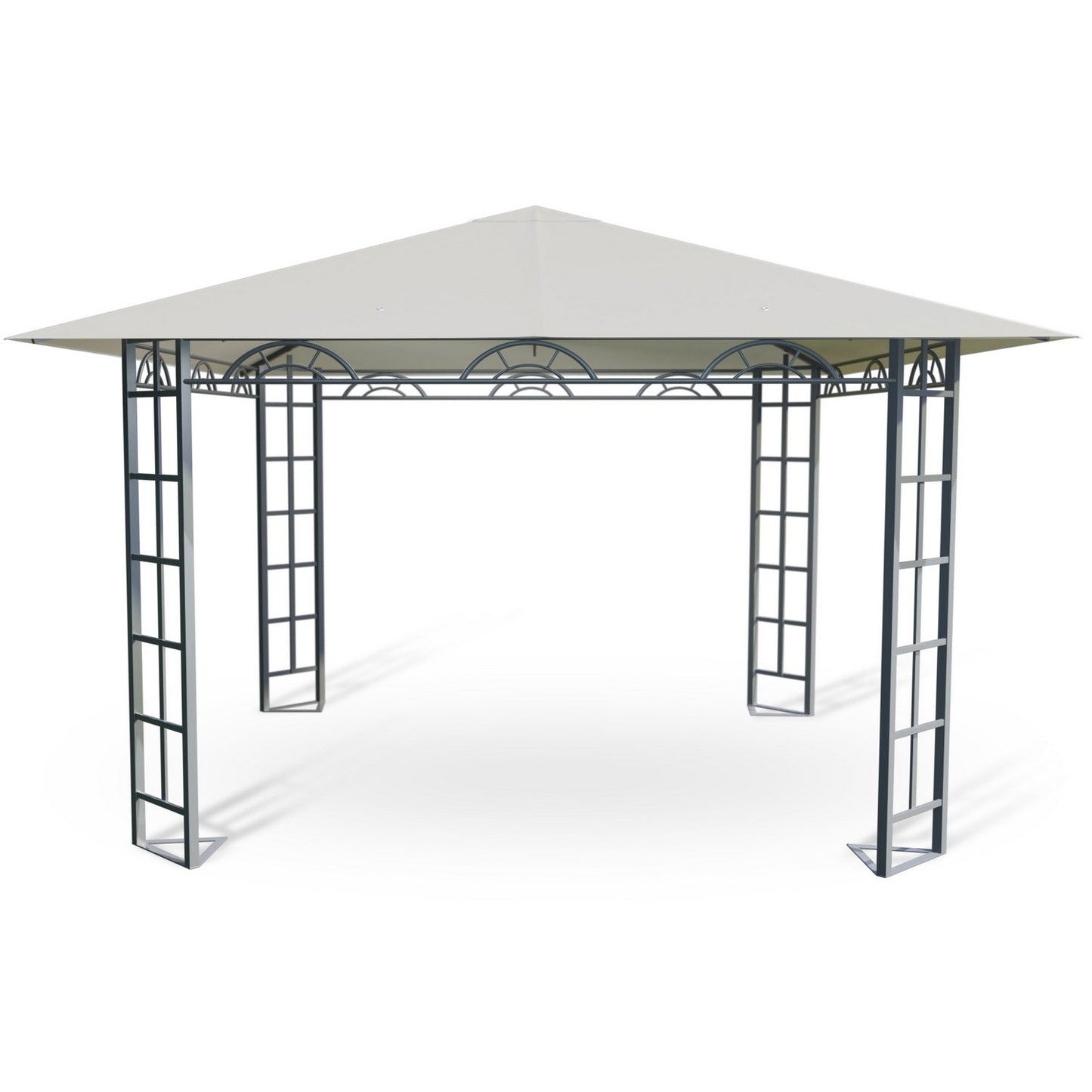 Beige garden pavilion, tent 3x3m Plonos 4932