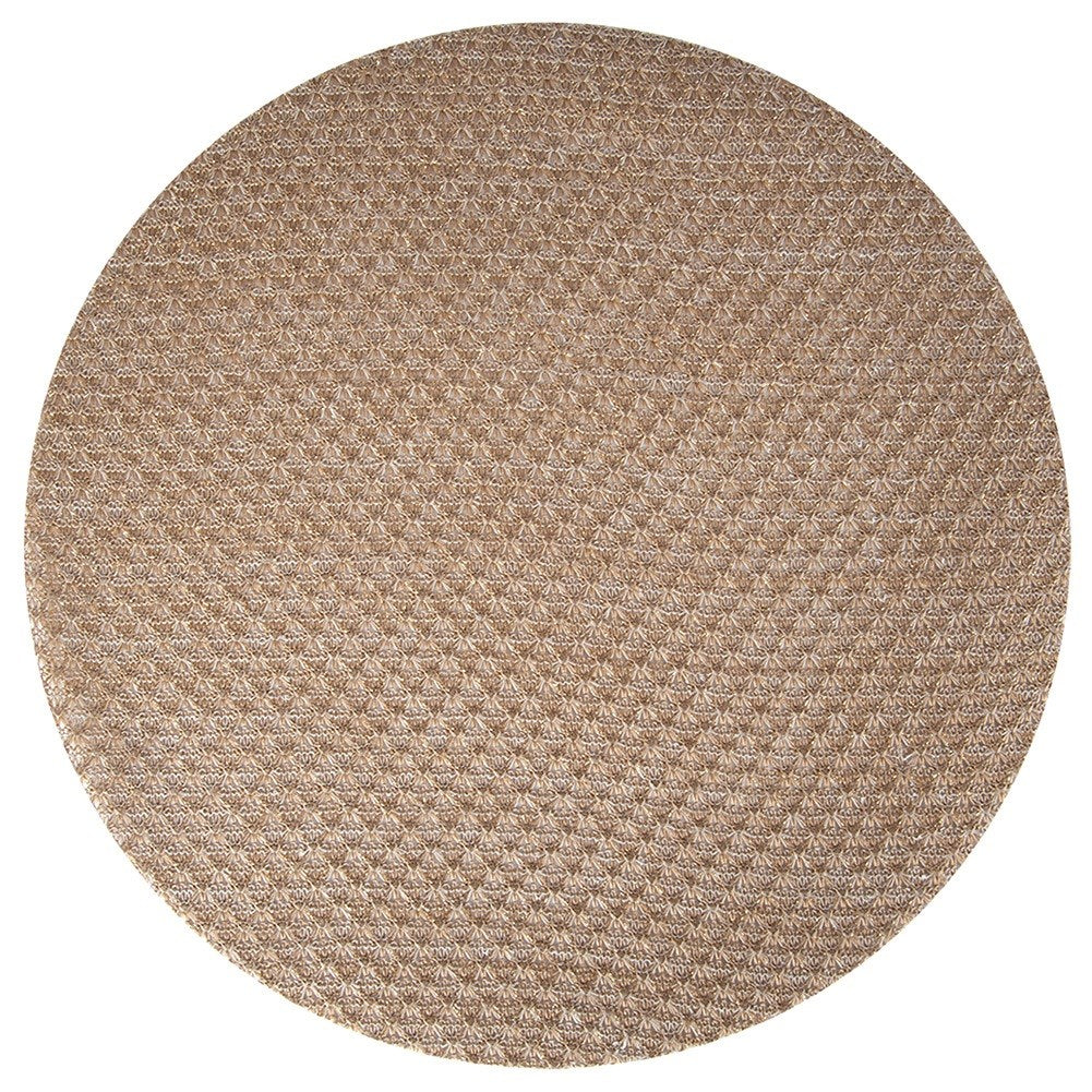 Beige gold table mat 38 cm