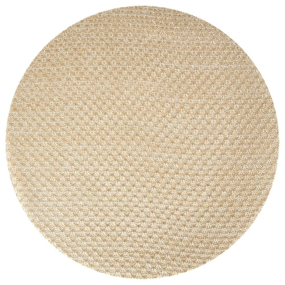 Beige gold table mat 38 cm