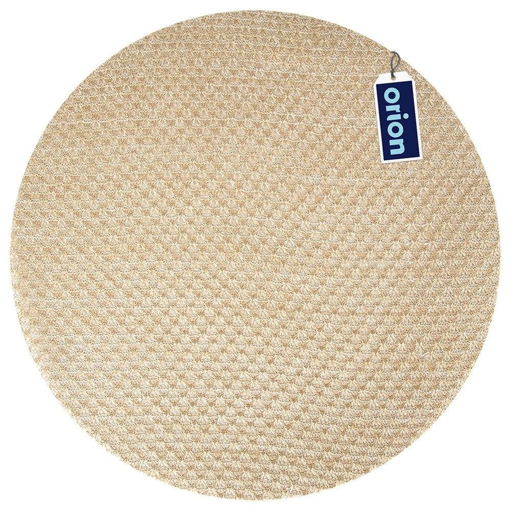 Beige gold table mat 38 cm