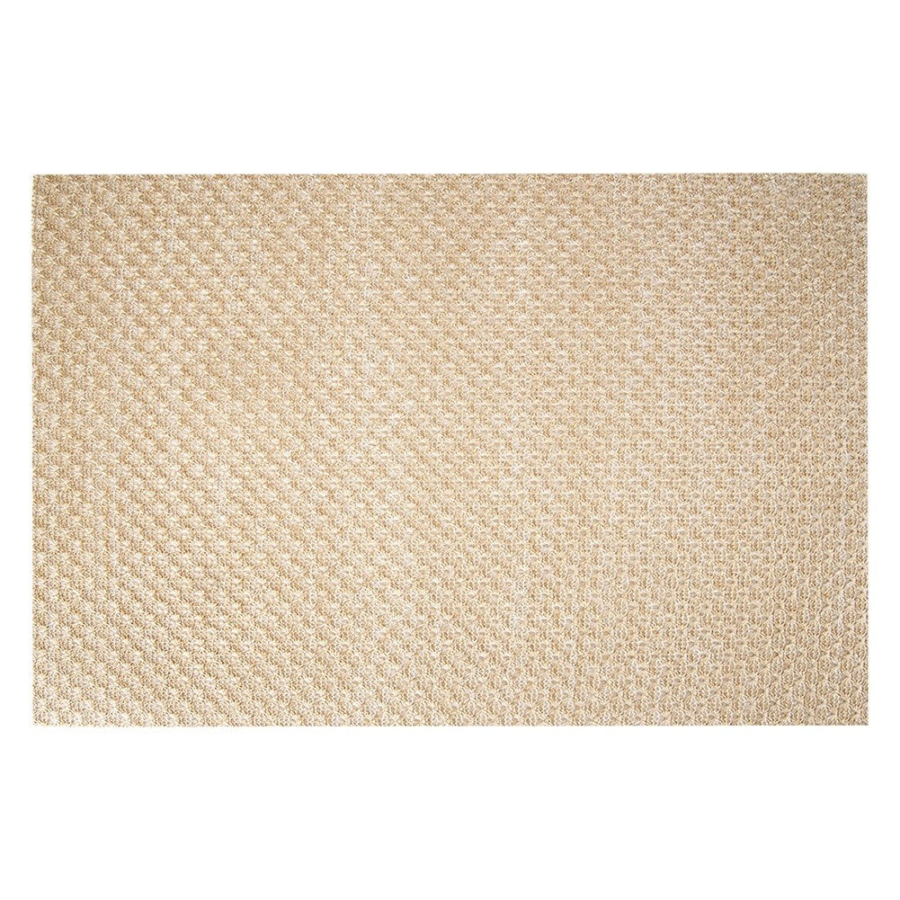 Beige gold table mat 45x30 cm