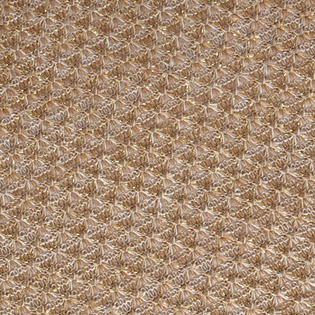Beige gold table mat 45x30 cm