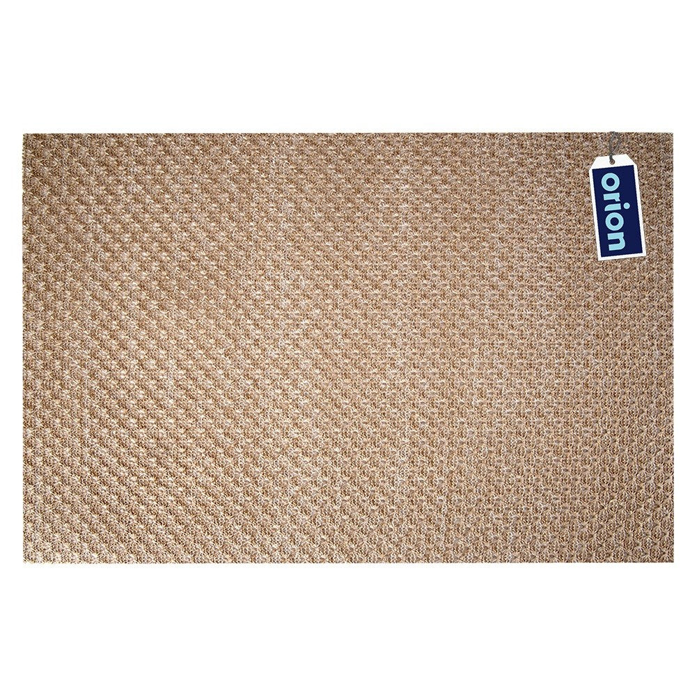 Beige gold table mat 45x30 cm