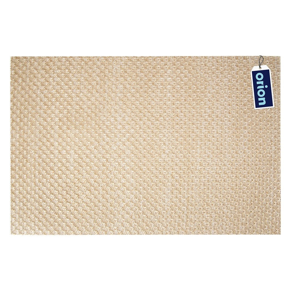 Beige gold table mat 45x30 cm