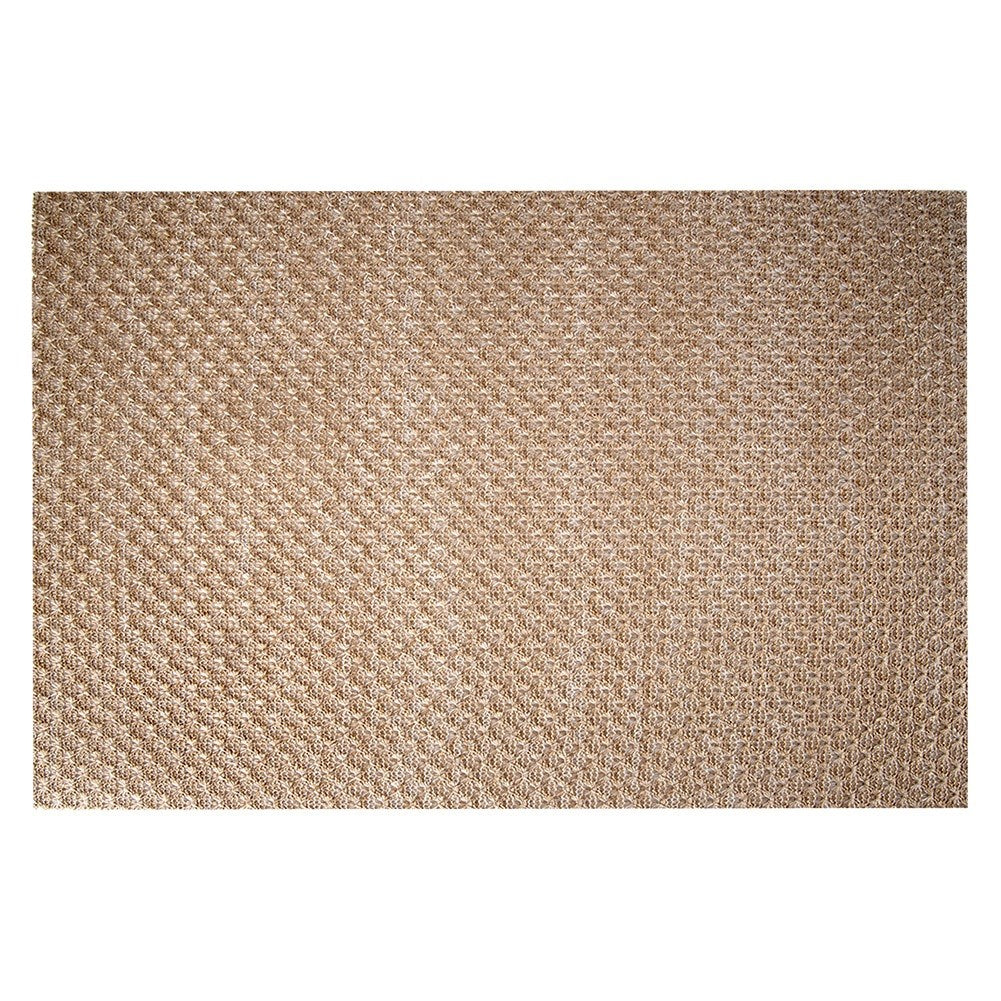Beige gold table mat 45x30 cm