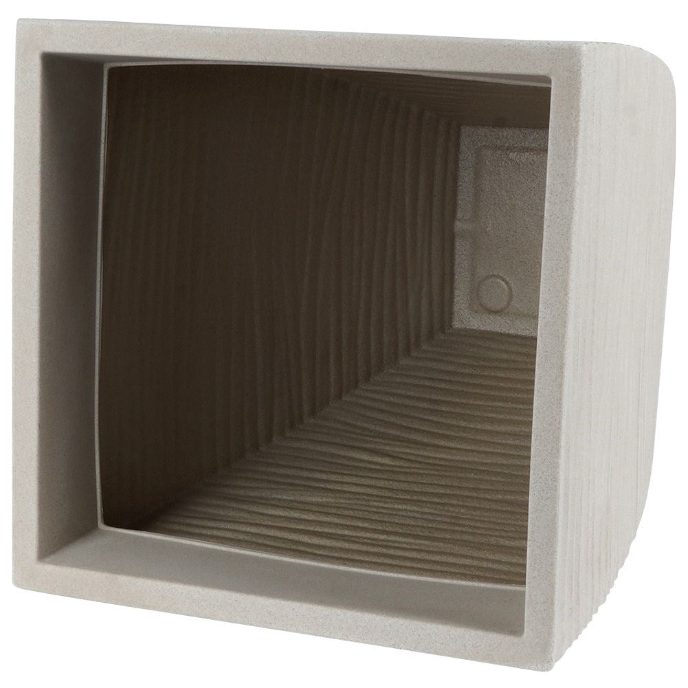 Beige weatherproof pot with stone pattern for garden
