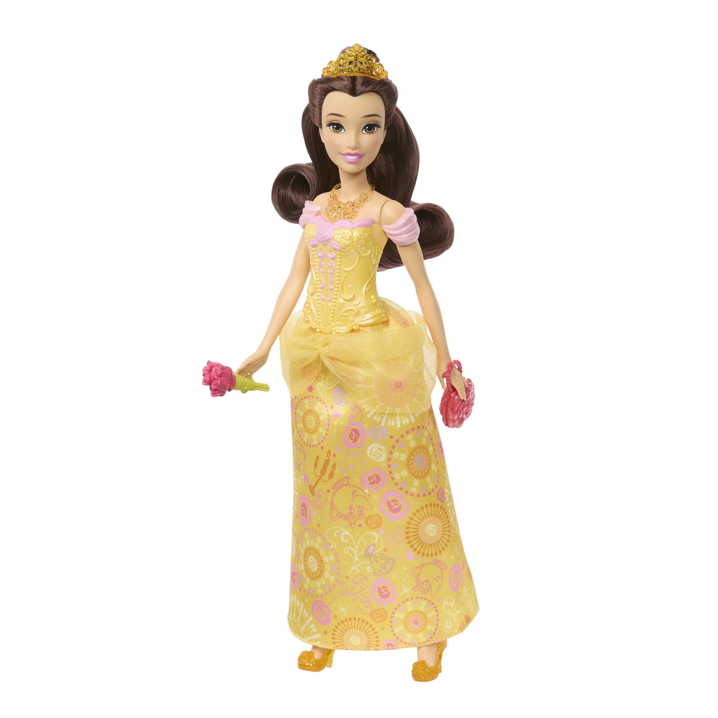 Belle Doll Set with Yellow Ball Gown & Pink Tea Outfit