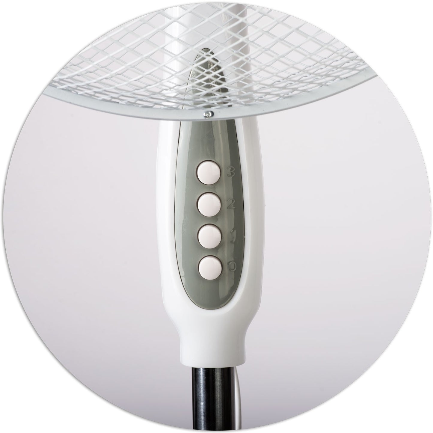 Berdsen 355000 white and gray floor fan