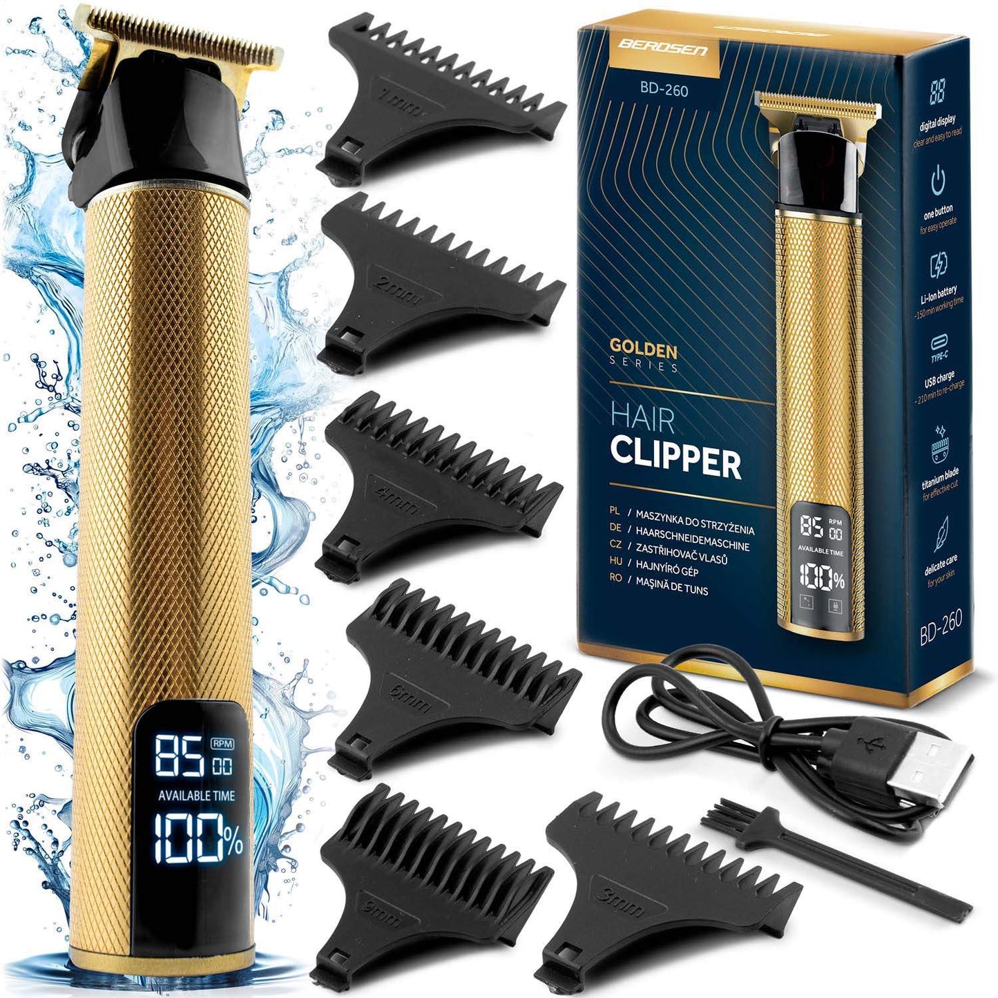 Berdsen BD-260 gold hair clipper