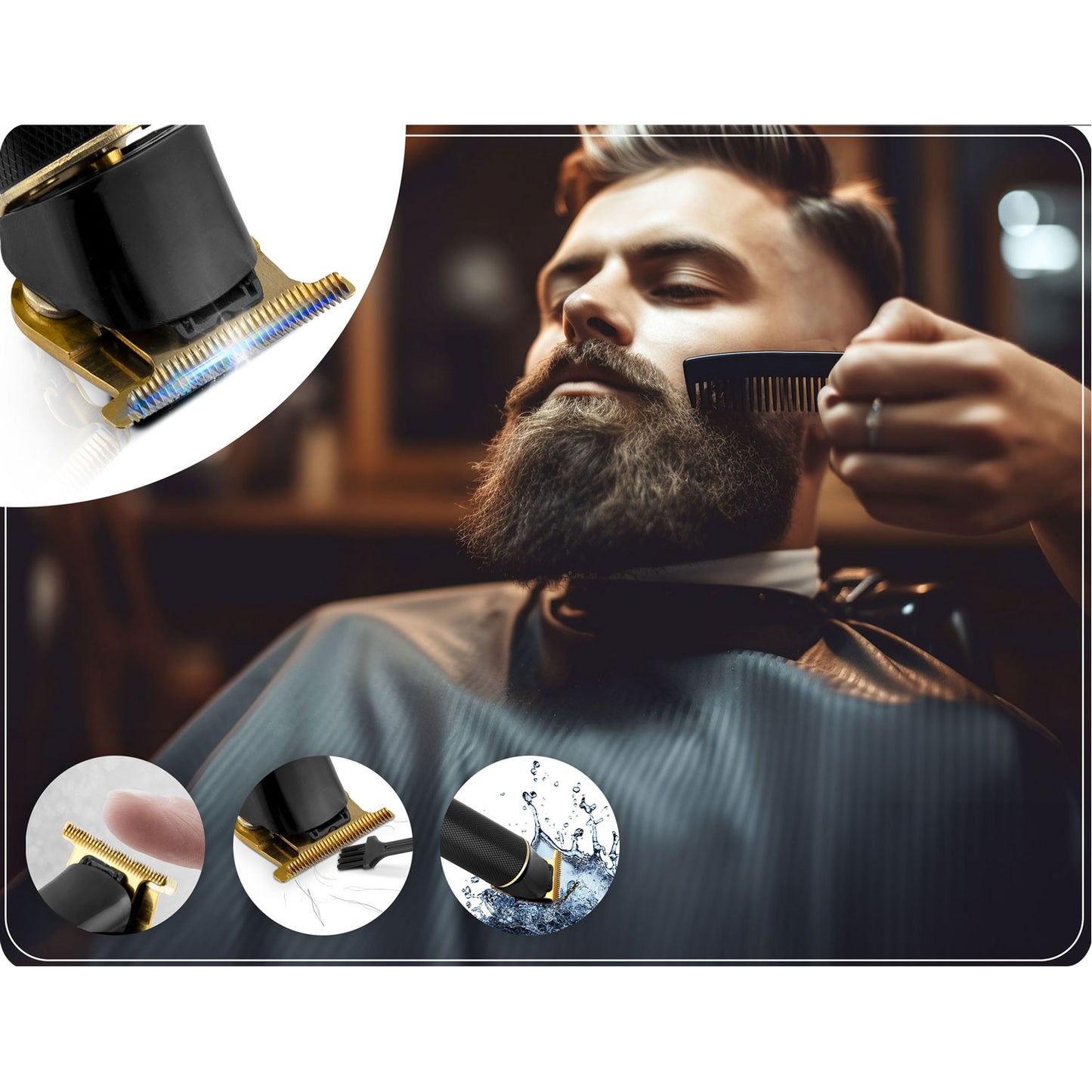 Berdsen BD-260 hair clipper, black