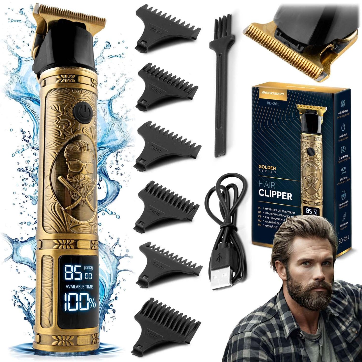 Berdsen BD-261 gold Barber hair clipper