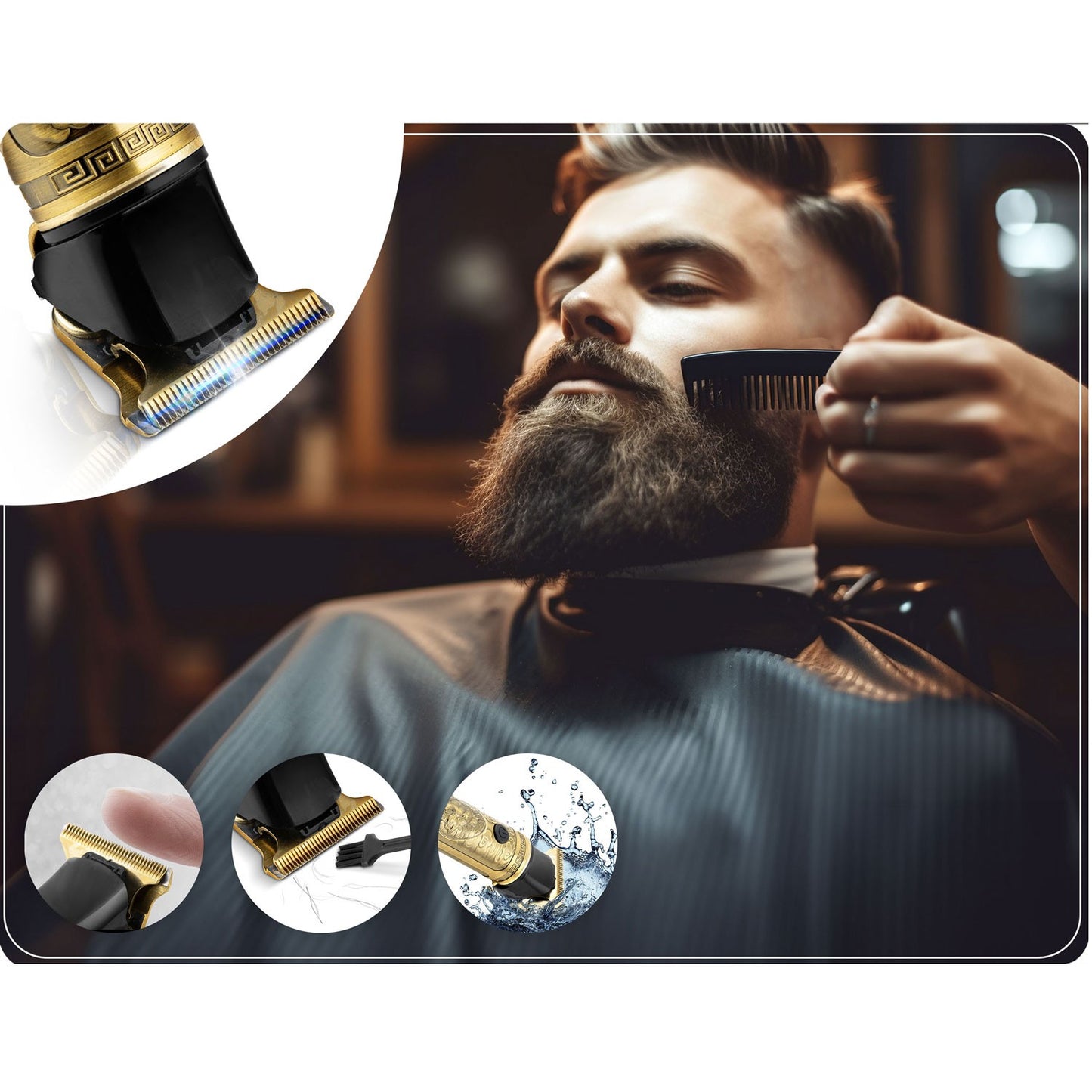 Berdsen BD-261 gold hair clipper Lew