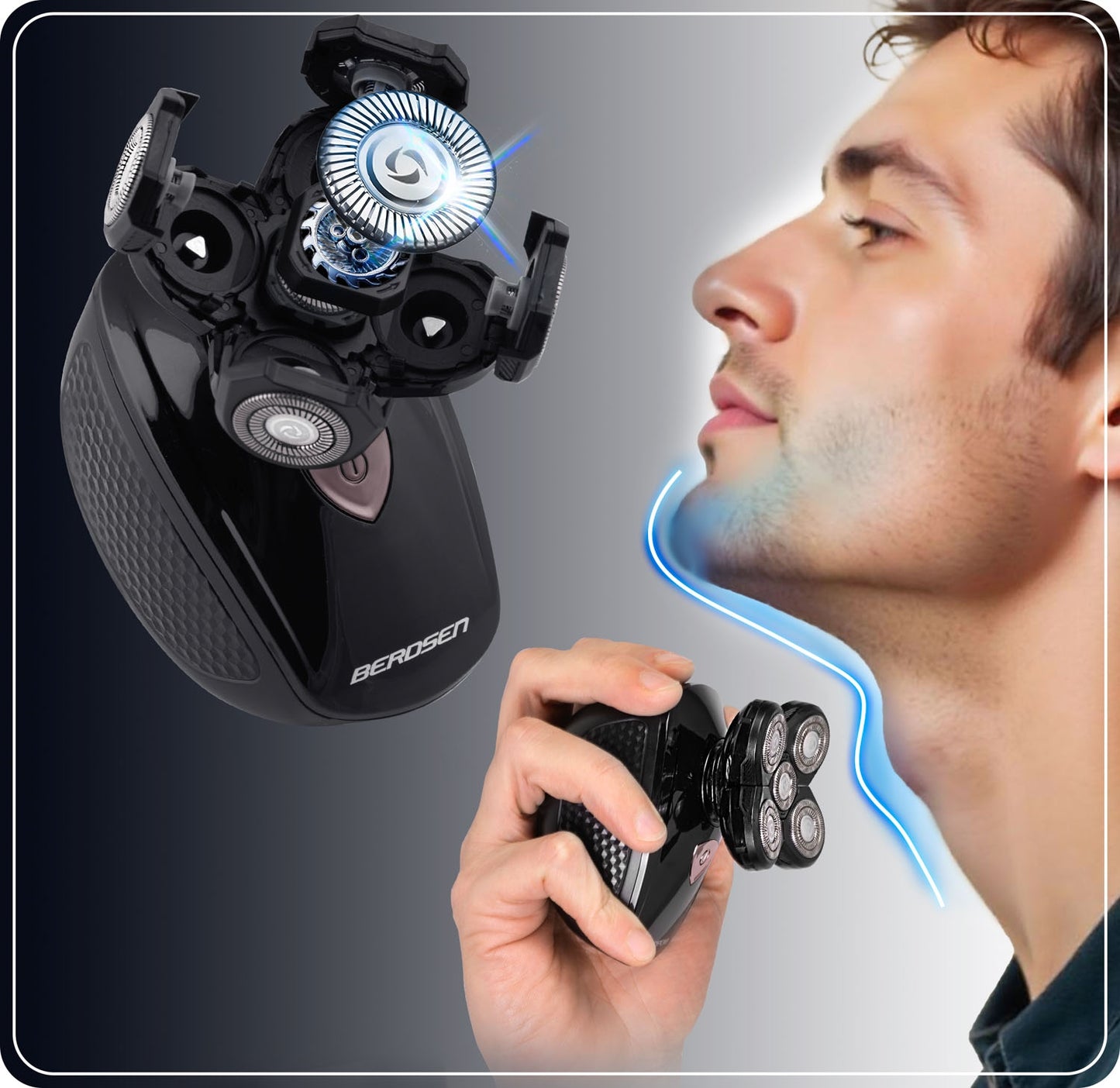 Berdsen BD-265 electric shaver, black