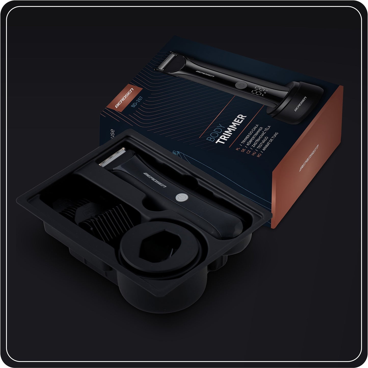 Berdsen BD-267 hair clipper, black