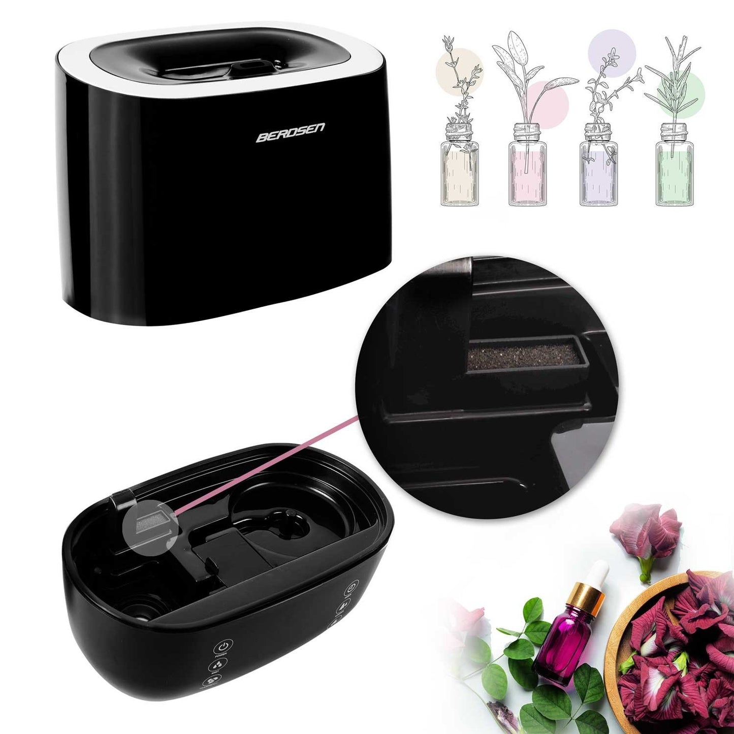 Berdsen BD-500 black air humidifier