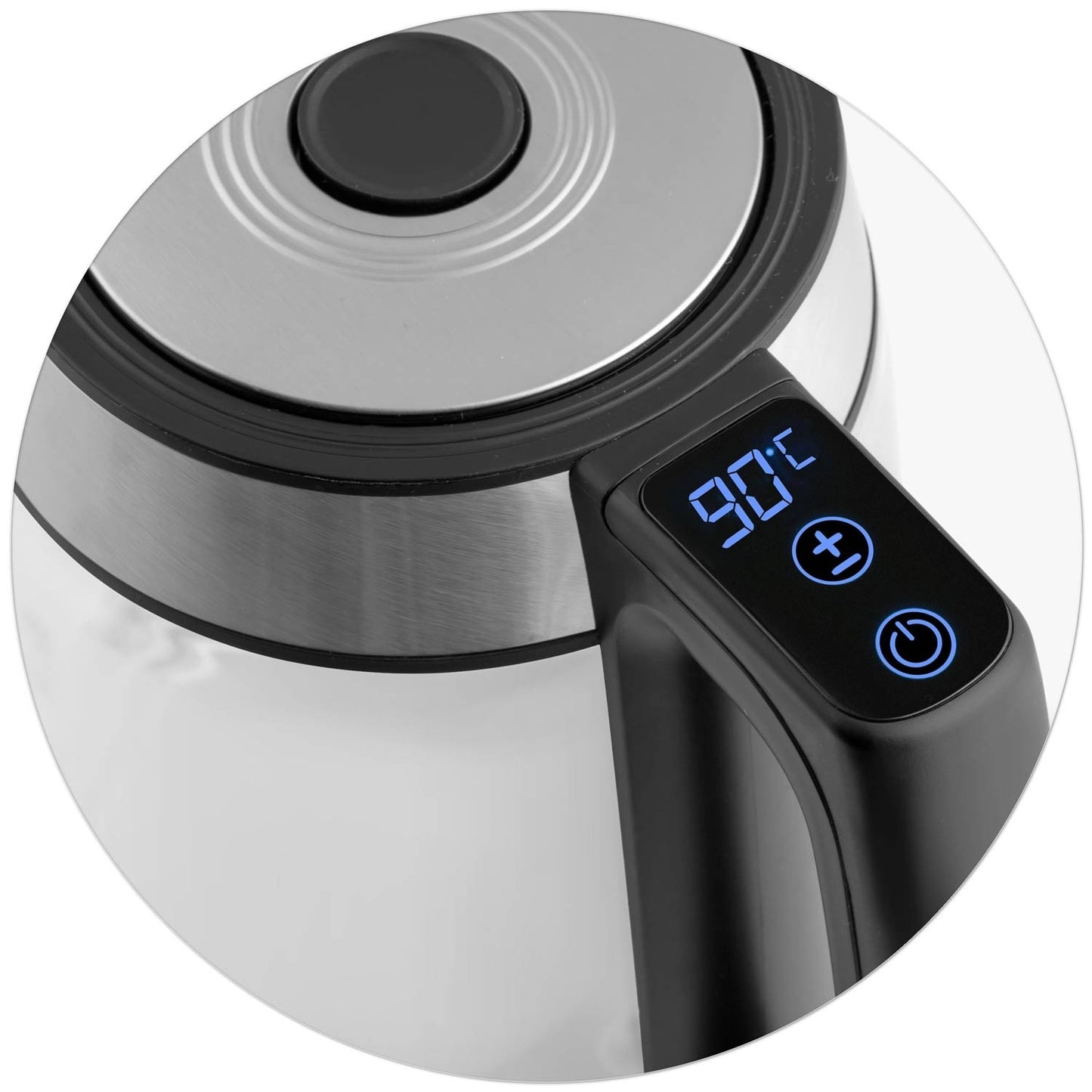 Berdsen BD-704 glass electric kettle 1.7L, black and silver