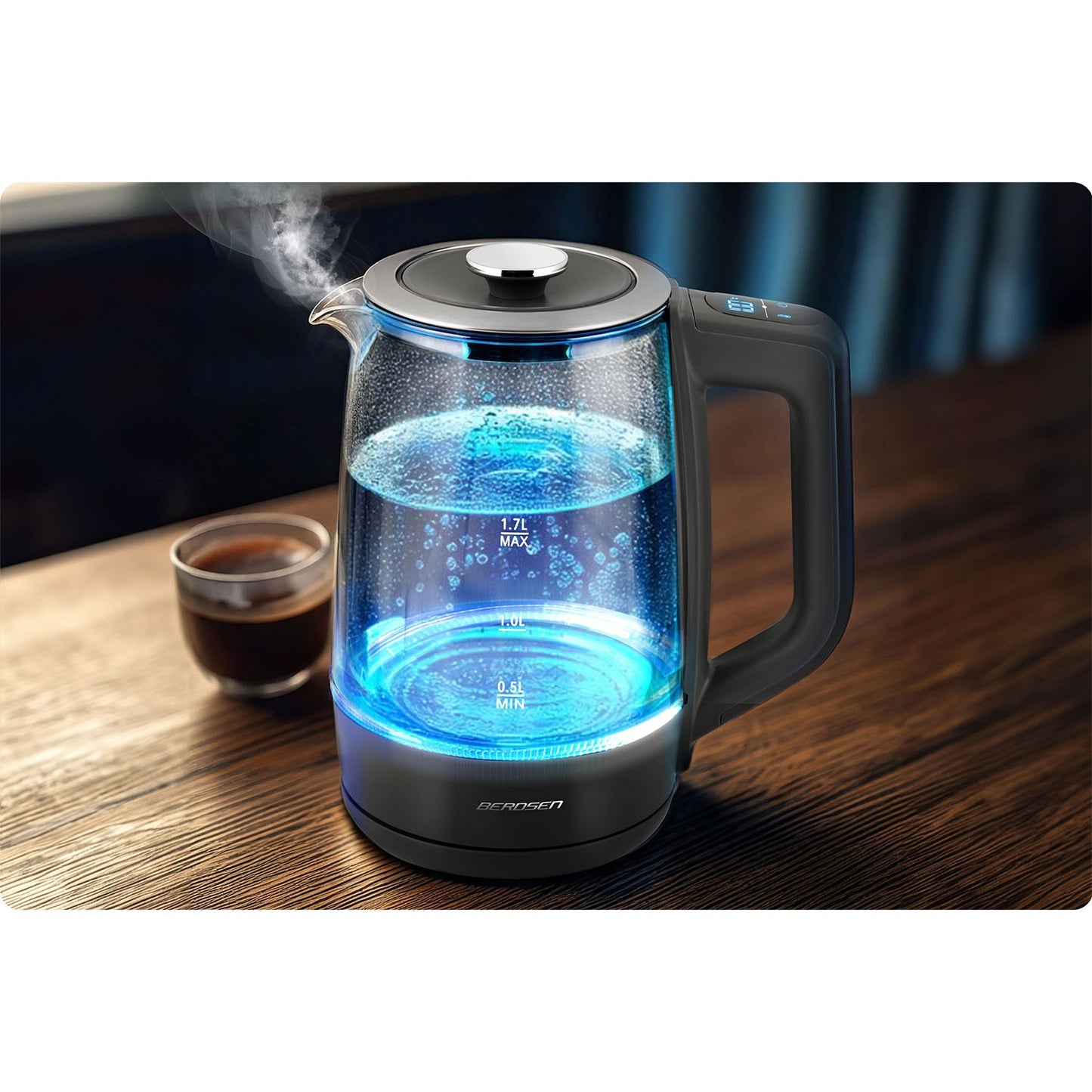 Berdsen BD-711 glass electric kettle 1.7l