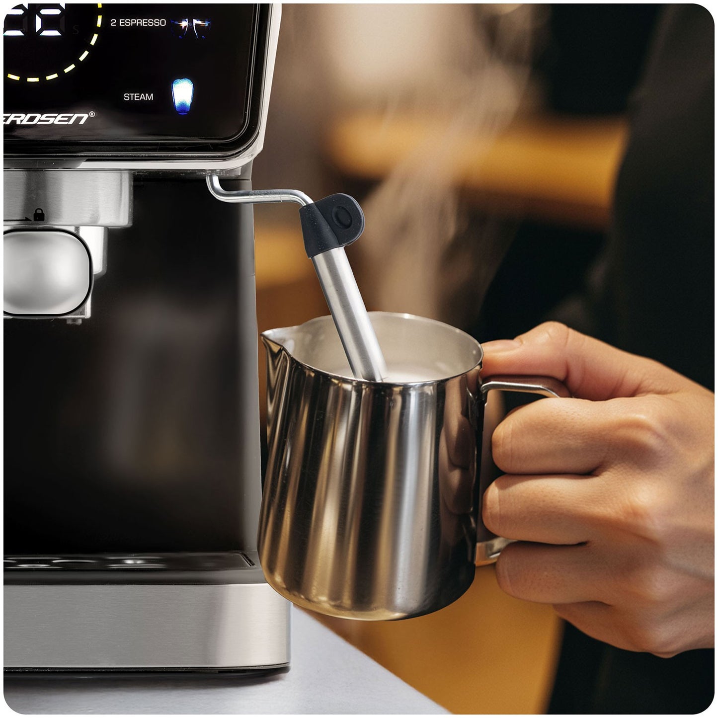 Berdsen BD-771 20 bar coffee machine, black