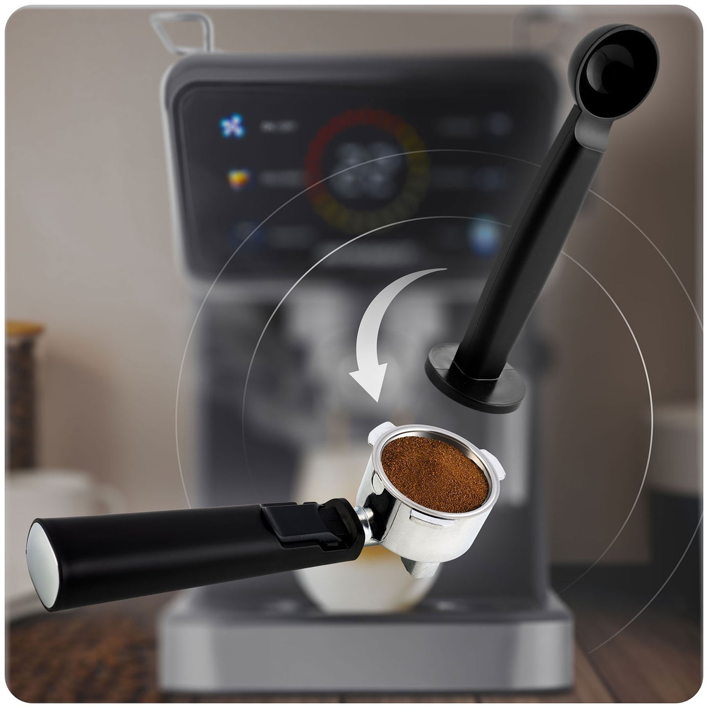 Berdsen BD-771 20 bar coffee machine, black