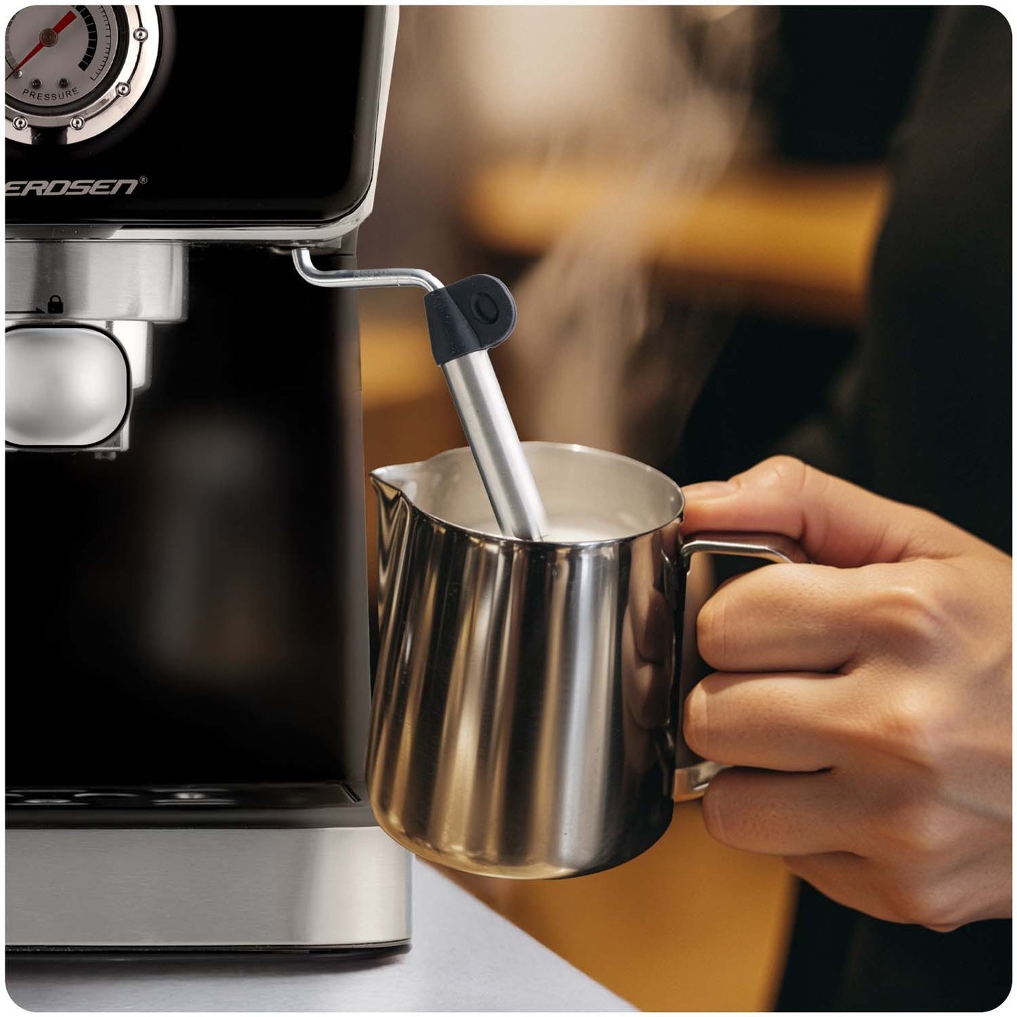 Berdsen BD-772 20 bar coffee machine, black