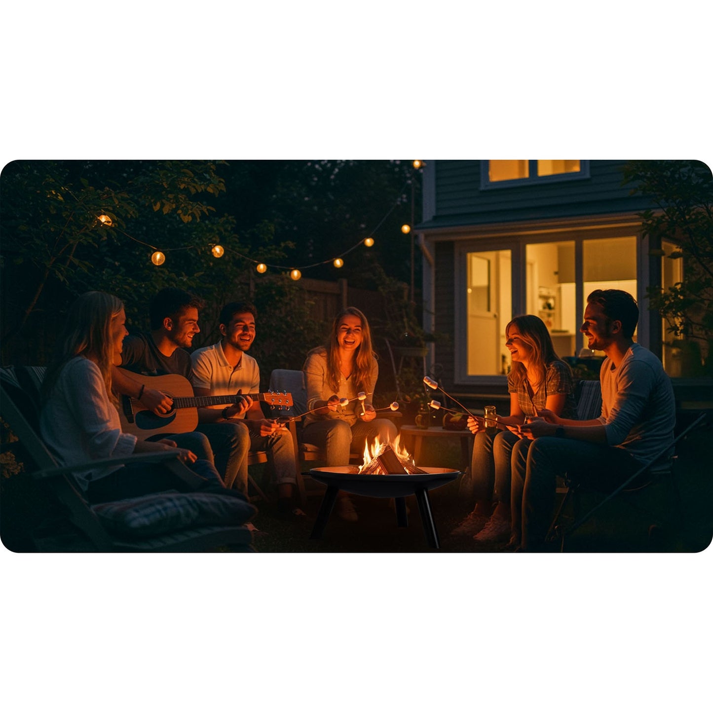 Berdsen BD-881 garden fireplace with a 60 cm grate