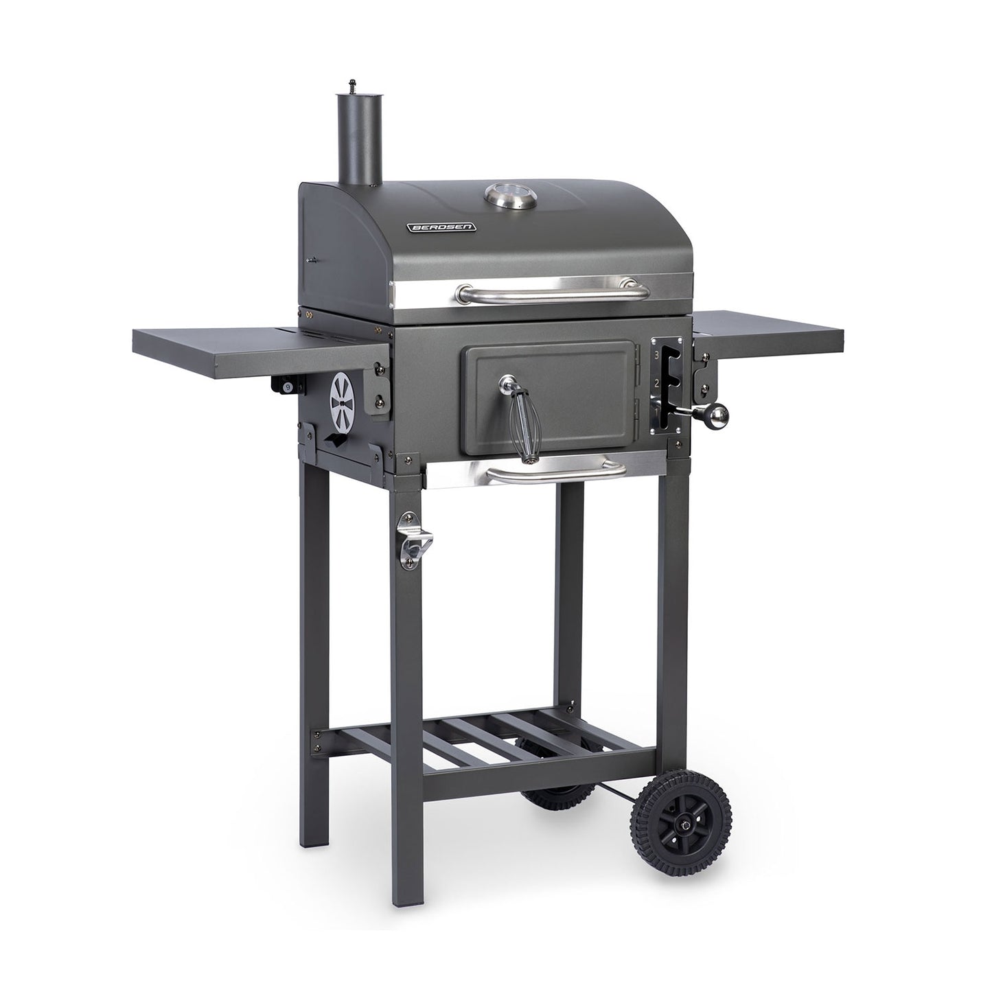 Berdsen BD-892 black charcoal grill with cover