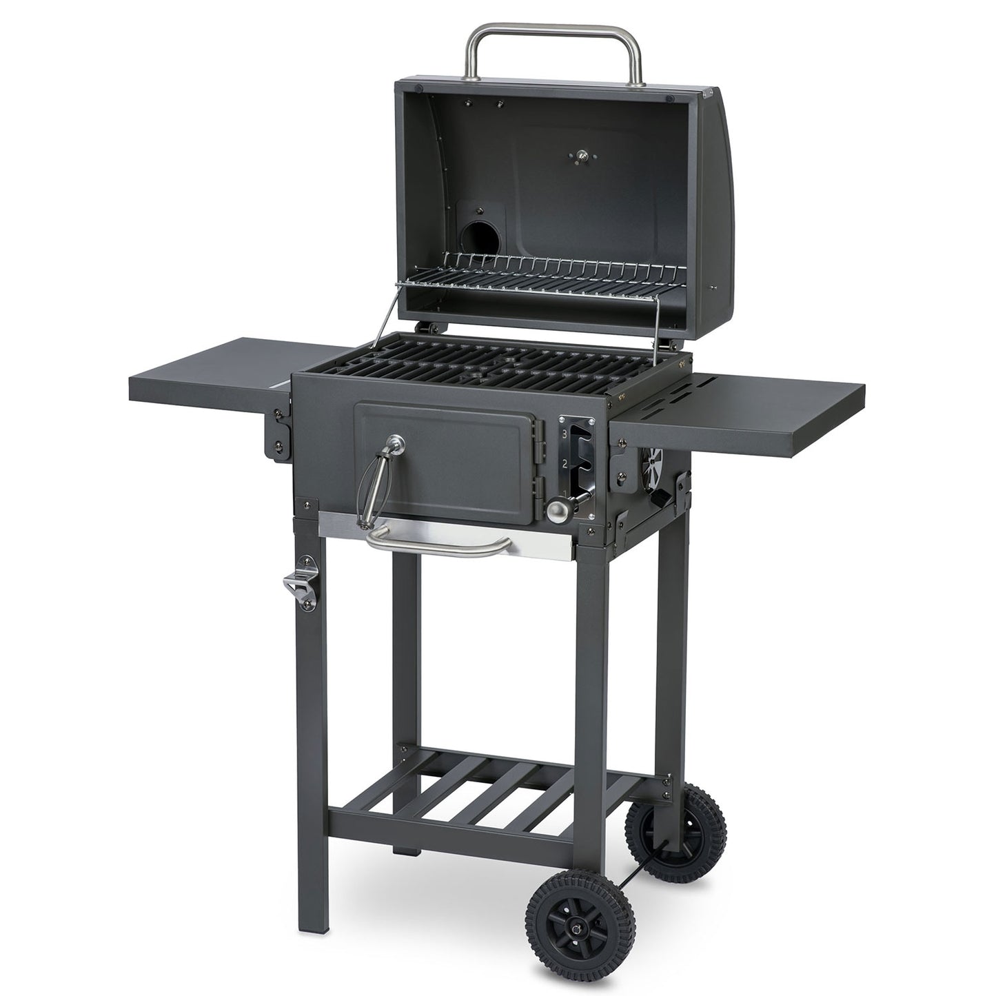 Berdsen BD-892 black charcoal grill with cover